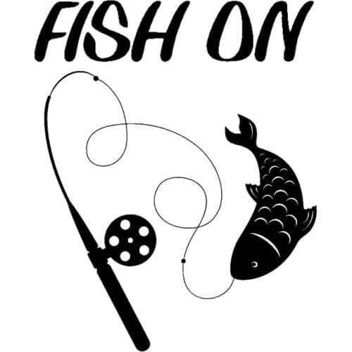 10.1cm*12.5cm Fish On Fashion Car-Styling Car Sticker Decor Decal Vinyl S4-0378