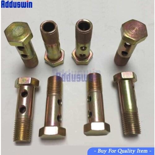 10 PCS School oil pump parts oil return screw hollow screw diesel engine return pipe articulated hydraulic oil screw