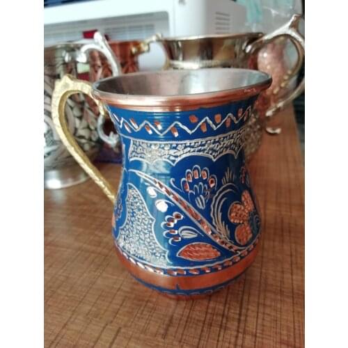 100% Pure Solid Hammered Copper Moscow Mule Mug, Handcrafted Design, Food Safe Turkish Copper Mug