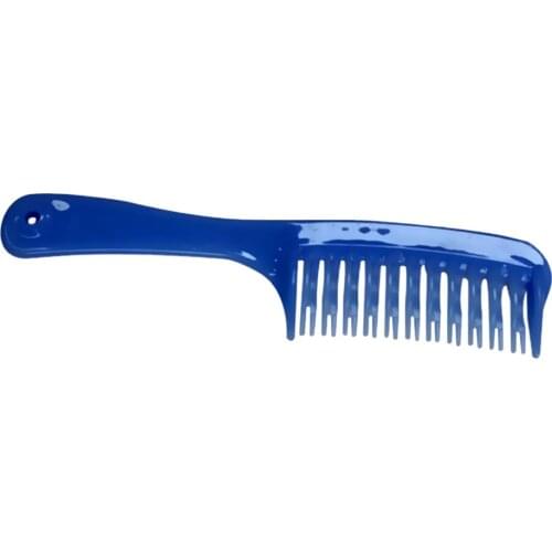 2xCurved Tooth Detangling Comb Hair Der Brush for Wet Curly Hair Blue