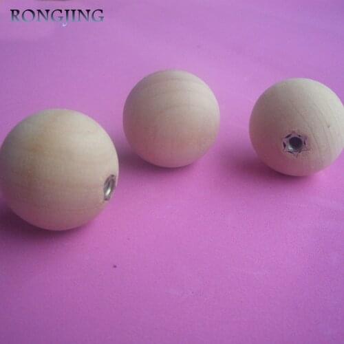 20x Wooden Kitchen Cabinet Drawer Knobs Ball Cupboard Handles Closet Cabinet Bars Round Bedroom Furniture Solid Wood Pulls 30mm
