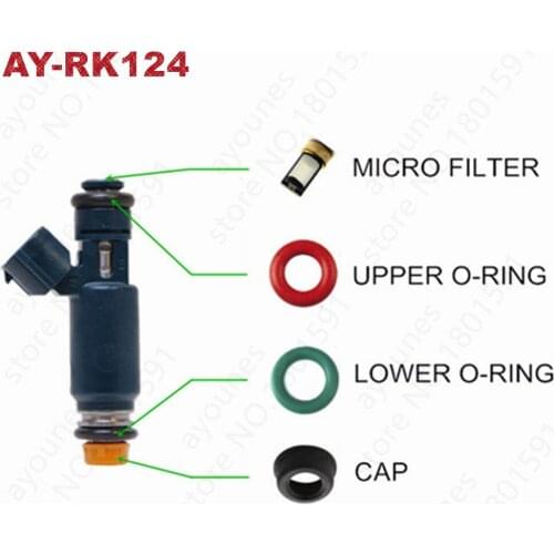 40sets Fuel Injector Repair Kits For Nissan Altima Sentra 2.5L Car Service Kits For Parts #166008j010 1955004390 For AY-RK124