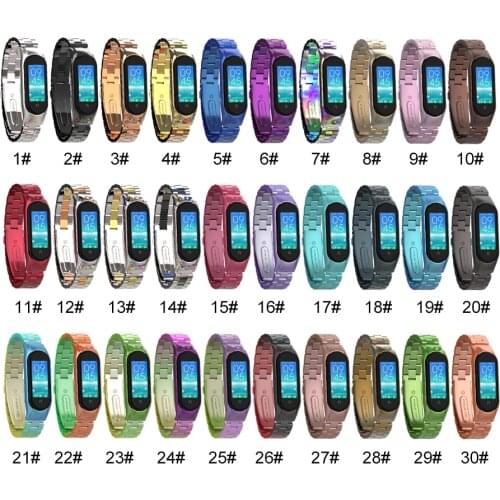 BOORUI Stainless steel mi band 5 metal strap luxury replacement wristband strap for xiaomi mi band 5