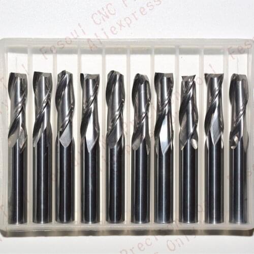 6mm*17mm,10pcs,Free shipping 2 Flutes End Mill,CNC machine milling Cutter,Solid carbide woodworking tool,PVC,MDF,Acrylic,wood