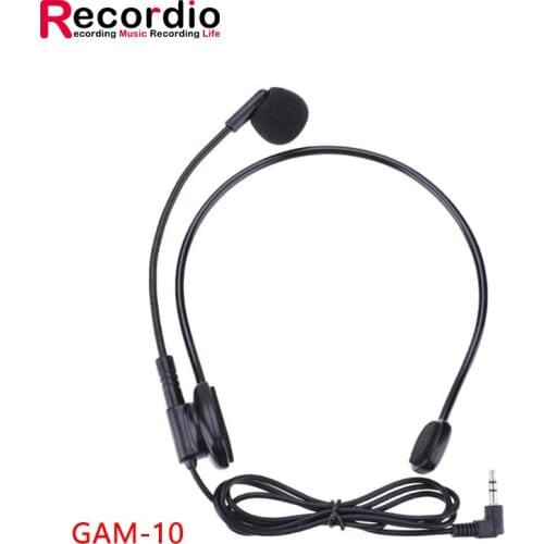 GAM-10 Factory wholesale Portable Mini Microphone Wired Headset Collar condenser wired teach mic for classroom