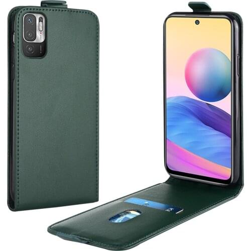 Flip Up and Down Leather Case for Xiaomi Redmi Note 10 5G Case 2015161 Vertical Cover for Redmi Note10 5G Case Phone Bag