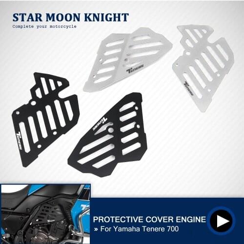 For Yamaha Tenere 700 Tenere700 XTZ700 T7 XT700Z Engine Cover Guard Motor Protective Cover Throttle Cam Protector Crap Flap