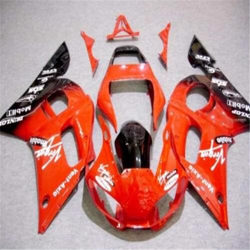 Hot Sales,YZF600 R6 98-02 Body kit For Yzf R6 1998-2002 Sport Bike Orange and Black Fairings (ABS molding)