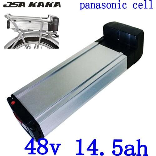 Electric bicycle 48V 14.5AH 15AH Lithium battery use panasonic cell 48V Ebike battery for 48V 500W 750W BBS01 BBS02 Bafang Motor
