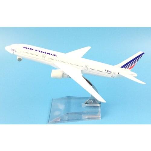 METAL ALLOY MODEL PLANE 16CM B777 FRANCE AIRCRAFT MODEL TOYS AIRPLANE CHILDREN BIRTHDAY GIFTS
