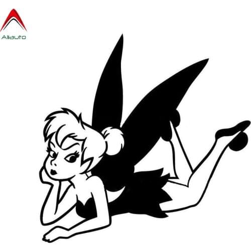 Aliauto Lovely Car Sticker Beautiful Fairy Elf Automobiles Motorcycles Accessories PVC Decal for Mustang Renault Lada,11cm*11cm