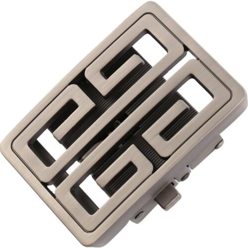 Fashion Mens Business Alloy Automatic Buckle Unique Men Plaque Belt Buckles for 3.5cm Ratchet For Leather Belt Accessories