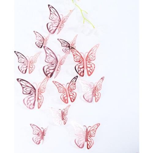 Wall Stickers 3D Effect Butterflies Adornos Para Baños Butterfly Decor