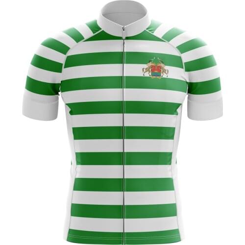 HIRBGOD New Mens Cycling Jersey for Colombia Outdoor Striped Maillot Ciclismo Slim Stylish Bicycle Shirt Polyester,TYZ536-01