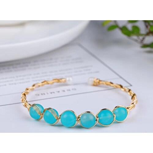 Supply Of Natural Ice Through Tianhe Stone 14K Gold Braided Bracelet Natural Pearl Bracelet Living Mouth Adjustment Jewelry
