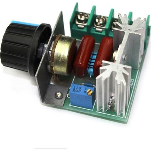 Speed Controller Thermostat Electronic Voltage Regulator Module AC 220V 2000W Voltage Regulator Dimming Dimmers Motor