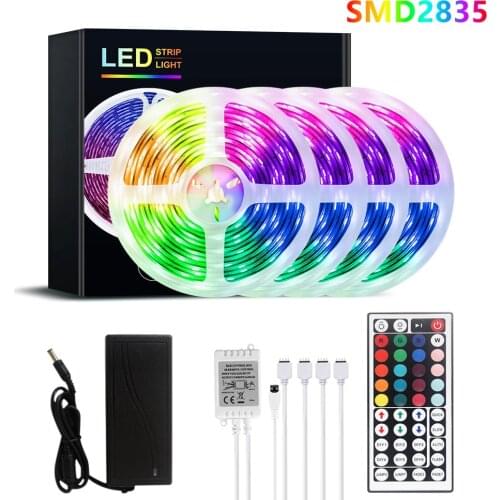 RGB Strip LED Light Tape Flexible Lamp Waterproof rgb TV LED Backlight Decoration Lighting 44 Keys Colorful Ribbon Light SMD2835