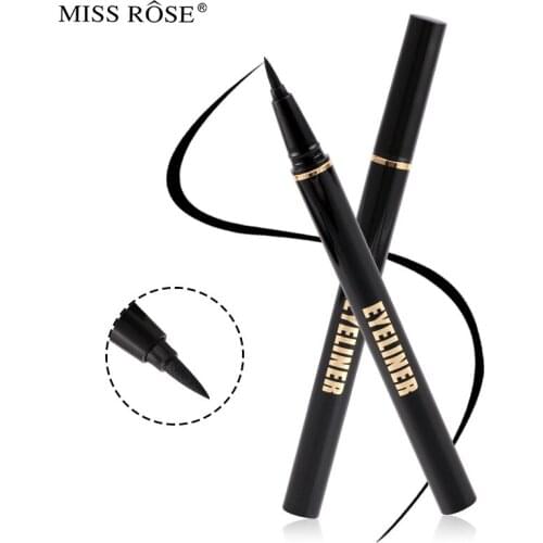 Miss Rose Black Eyeliner Pen Pen Structure Eyeliner Pen is waterproof, sweat proof and not easy to smudge