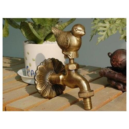 European Style Garden Garden Bronze Tap Tap Tap Tap Antique Animal Fat Bird Dove