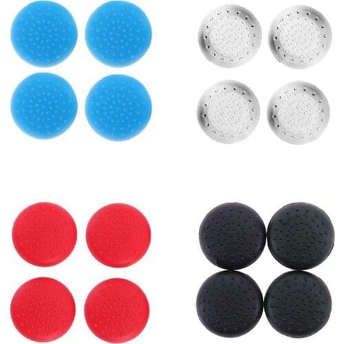 4 in 1 TPU Silicone Thumb Grips Caps Gel for Nintendo Switch Joy-Con Controller