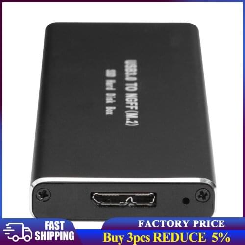 SSD External Enclosure Disk Case Box USB 3.0 M.2 NGFF Box Adapter Solid State Drive Disk External Hard Disk for PC