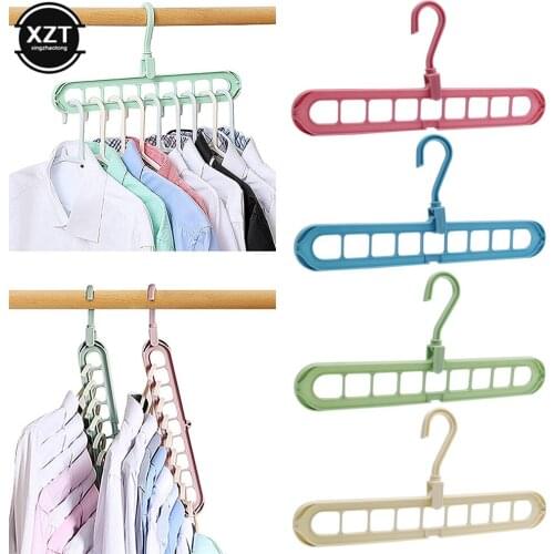 Magic Multi-port Support Hangers For Clothes Drying Rack Multifunction Plastic Clothes Rack Drying Hanger Storage Hangers Tools