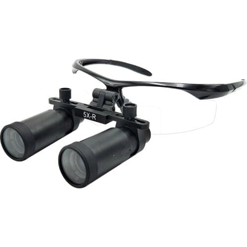 High Quality Medical Magnifying Glasses 5.0X-R Binocular Magnifier Dental Surgical Loupes 3 Color Option