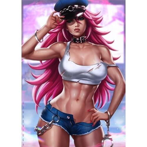 Japanese Anime Sexy Cool Chain Women Lady Girl Canvas Paintings Custom Print Movie Video Game Posters Wall Art Pictures for Room