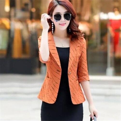 YJ DANCER Women's Blazers With Short Sleeves