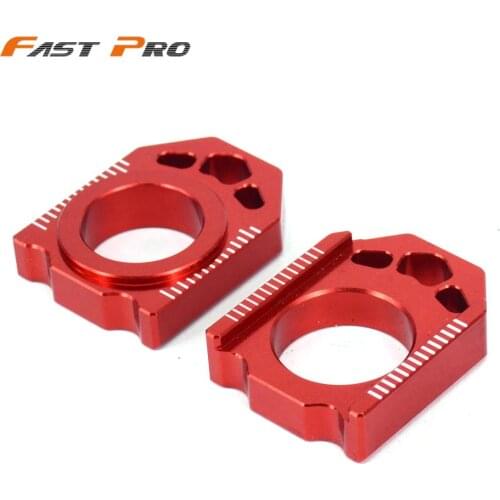 Motorcycle CNC Rear Chain Adjuster Axle Block For HONDA CR125R CR250R CRF250R CRF250X CRF450R CRF450X CRF450RX CR 125R 250R