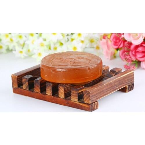 1 PC Floor Type Wooden Bathroom Soap Case Holder Sink Deck Bathtub Shower Dish Bathroom Kitchen Storage Racks