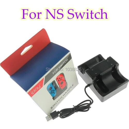 10PCS 4 In 1 FOR Nintend Switch Joy-con Charger Stand Charging Dock Station 2 USB LED Indicator FOR Nintendo switch Accessories