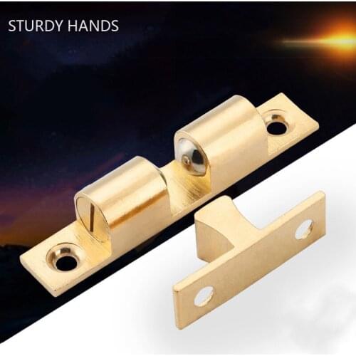 2pc/lot Home Solid Brass Door Suck Cupboard Magnetic Door Closer Dressing Table Drawers Close Buffer Furniture Hardware Fittings