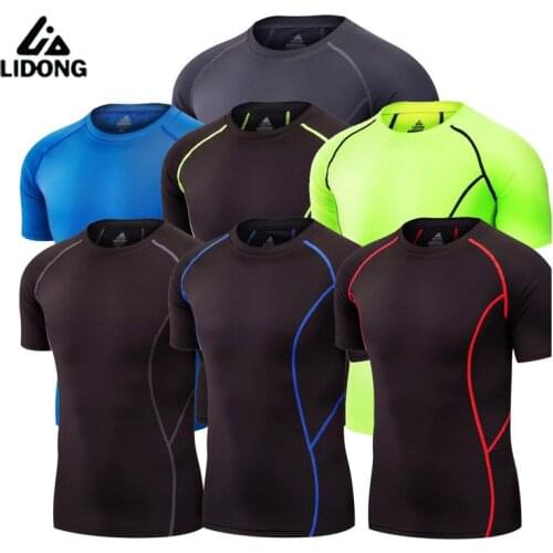 2016 mens sportswear American football Basketball Running Sports t shirt Thermal Muscle Bodybuilding Gym Compression Tights