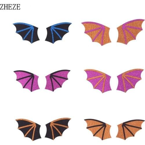 6Pairs 2021 NEW Hot Halloween Bat Wings Trendy Infantile DIY Hair Accessories For Girls Headband Festival Party Headwear Gift