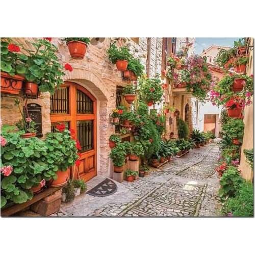 5D Diy Diamond Painting Italy Street Landscape Cross Stitch Wall Sticker Full Squre Round Embroidery christmas decorationZP-204