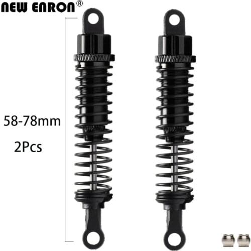 NEW ENRON 2PCS Aluminum Alloy Shock Absorber Damper 55-75MM 286004 RC 1:16 1:18 Off Road Monster For 1/16 1/18 HSP Huanqi HPI