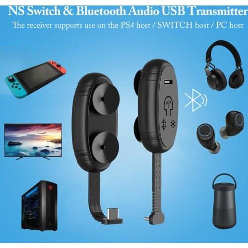 Tranceiver Game Machine Host Bluetooth 5.0 Audio Transmitter Wireless Receiver Type C USB3.1 Charging Cable Adapter