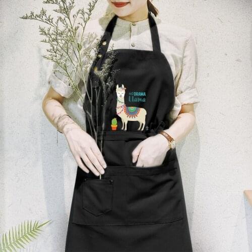 Sleeveless Cotton Bib Apron Pet Shop Beautician Overalls Waterproof And Anti-Fouling Pinafore Print Logo Florist Work Clothes