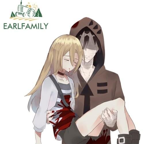 EARLFAMILY 13cm x 12.2cm for Isaac Foster Angels of Death Car Assessoires Stickers Sunscreen Waterproof Decal Trunk Decoration