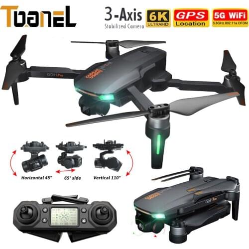 GD91 MAX Drone 6K HD GPS 5G WiFi 3 Axis Gimbal Camera Brushless Motor Quadcopter Support 32G TF Card Flight 28 min RC Helicopter