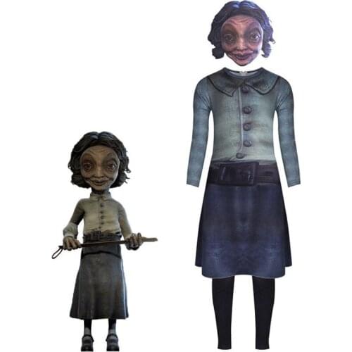 New Halloween role playing Little Nightmares teacher childrens performance clothing carnival night childrens jumpsuit 5-12y