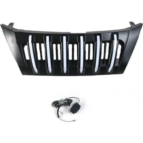 For SUV fortuner 2017 2018 Car front grille car front bumper mesh grill with led