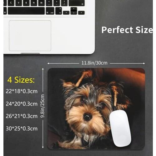 Cute Yorkshire Terrier Dog Mouse Pad 62 Yorkshire Terrier Yorkie Dog Pet Toy Breed Teddy Bear