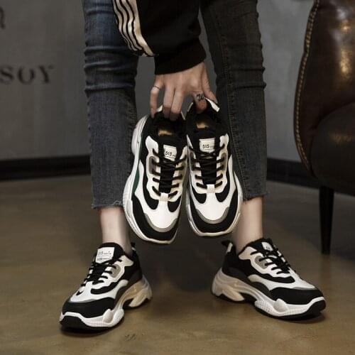 2020 Winter Womens Shoes New Korean Version of All-match Student Sports Shoes Ladies Casual Shoes Ins Super Fire Running Shoes