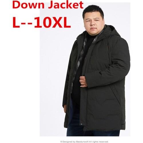 10XL 8XL New Brand Russia Winter Men Casual 90% White Duck Down Jacket Mens Down Jackets And Coats Warm Jackets Down Overcoat