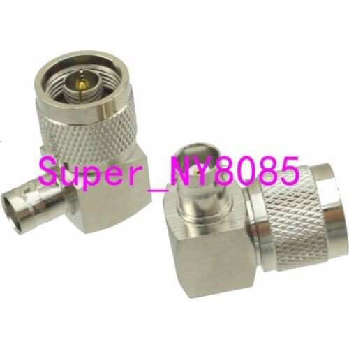 1pce Adapter N male plug to BNC female jack right angle RF COAXIAL
