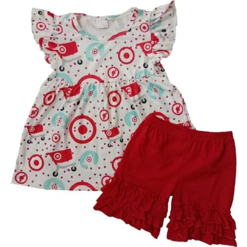 2PCS Infant Baby Girls Children Clothes Flutter Sleeve Tops Pants Summer Outfits Boutique kids Clothing Sets