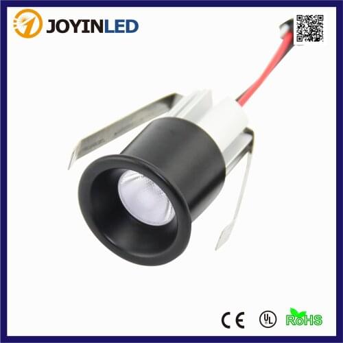 2pcs/lot Anti-Dazzle Eye Ball LED Downlight Mini Focos Led Techo Empotrables 3W Black Color for Bedroom