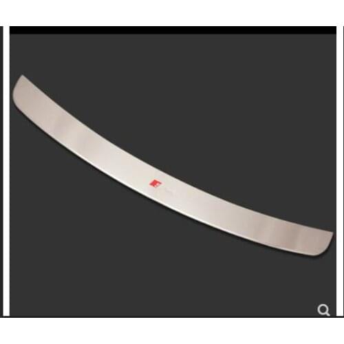 2009-2016 Rear Bumper Protector Trunk Door Sill Trim Mirror Surface Stainless Steel Chrome Car Styling For Audi Q5 Accessories